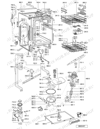Схема №1 ADG 7964/1 с изображением Микромодуль для посудомоечной машины Whirlpool 481221479087