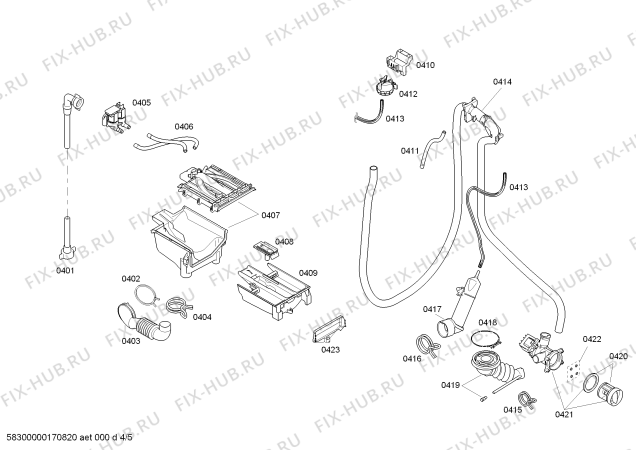 Схема №1 WAS24460IN с изображением Крышка для стиралки Siemens 00709750