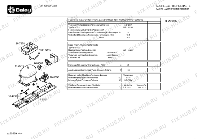 Схема №1 3FG569F2 с изображением Масленка для холодильника Bosch 00363415
