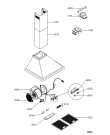 Схема №1 AKR 701 IX с изображением Заслонка для электровытяжки Whirlpool 481246228815