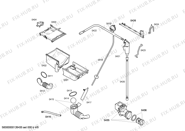 Схема №1 WAE24140 Bosch Maxx 6 с изображением Ручка для стиральной машины Bosch 00641931