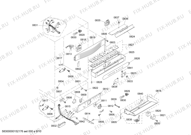Схема №2 KBURT3665E с изображением Решетка для гриля для посудомойки Bosch 00650131