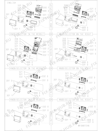 Схема №1 AZB 8670 с изображением Декоративная панель для стиральной машины Whirlpool 480112101571