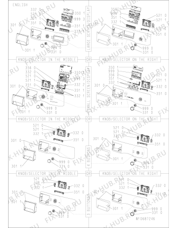 Схема №1 AZB 9670 с изображением Обшивка для стиралки Whirlpool 481010436244