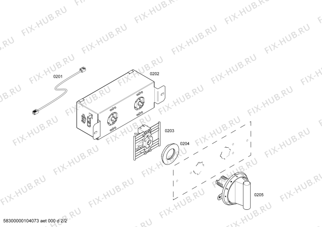 Схема №1 VI411610 с изображением Модуль для духового шкафа Bosch 00495152