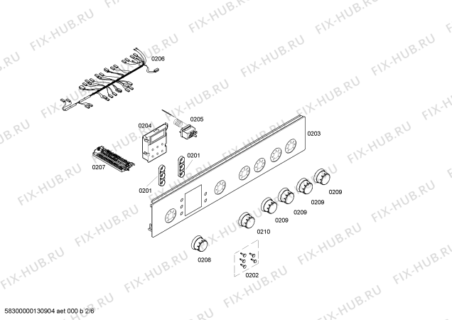 Схема №2 HSV744228N с изображением Крышка для духового шкафа Siemens 00247841