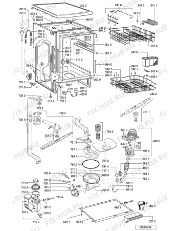 Схема №1 CDL 12 с изображением Обшивка для электропосудомоечной машины Whirlpool 481245372285