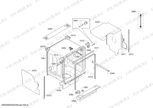 Схема №2 SMV46IX05D, Exclusiv, Made in Germany с изображением Набор кнопок для посудомойки Bosch 10009406