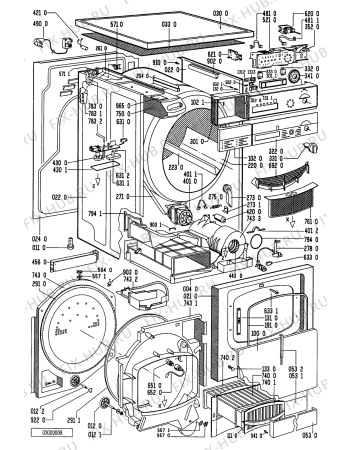Схема №1 TRK3870WS TRK 3870/WS-EU с изображением Декоративная панель для электросушки Whirlpool 481245219147