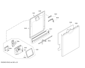 Схема №1 SMS69L22GB с изображением Передняя панель для посудомоечной машины Bosch 00706755