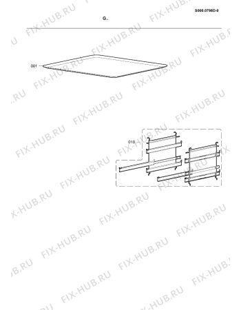 Схема №1 CS 8480 SCHWARZ с изображением Обшивка для плиты (духовки) Whirlpool 482000018523