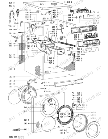 Схема №1 WAK 7978 с изображением Декоративная панель для стиралки Whirlpool 481245214771