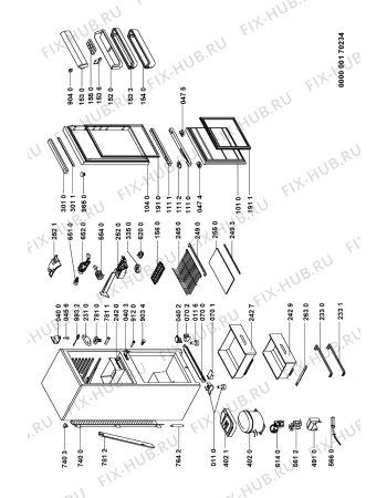 Схема №1 213 188 с изображением Дверца для холодильника Whirlpool 481244269337