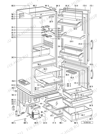 Схема №1 EK 276 N/L WS с изображением Микромодуль для холодильной камеры Whirlpool 481969028174