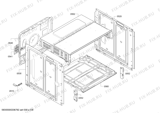 Схема №2 HBA21B252J с изображением Панель управления для плиты (духовки) Bosch 00709715