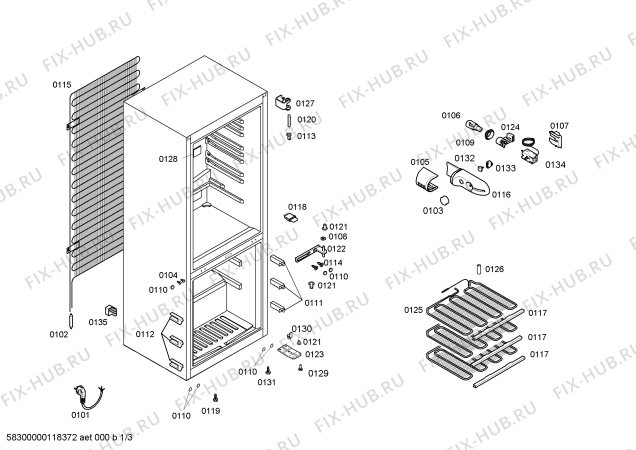 Схема №1 KGV33X35 с изображением Дверь для холодильника Bosch 00244491