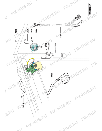 Схема №1 LAFM0650BG OS с изображением Электропроводка для стиральной машины Whirlpool 480111100082