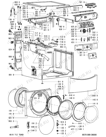 Схема №1 MAXY 100-I с изображением Декоративная панель для стиралки Whirlpool 481245214981