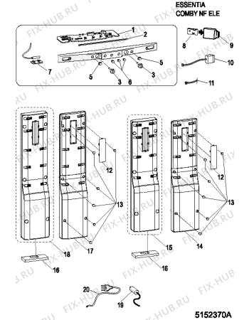 Взрыв-схема холодильника Indesit BIAA33FXY (F084896) - Схема узла