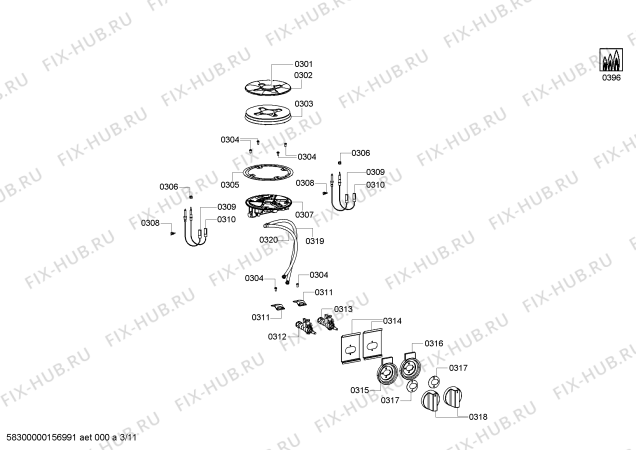 Схема №1 HSD786055N с изображением Головка поджига для электропечи Bosch 00620506