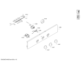 Схема №1 HBN210S0 с изображением Панель управления для электропечи Bosch 00702344