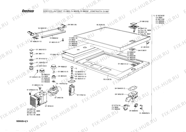Схема №1 CV8700 с изображением Реле уровня воды (прессостат) Bosch 00074791