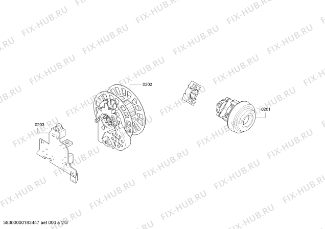 Схема №1 PSU65A230 с изображением Крышка для мини-пылесоса Bosch 11012105