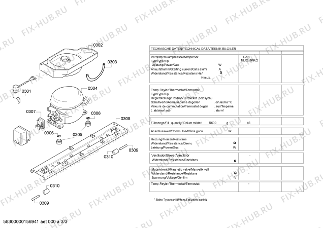 Схема №1 KG34NVW20G iQ100, Frost Free с изображением Вкладыш в панель для холодильника Siemens 00701570