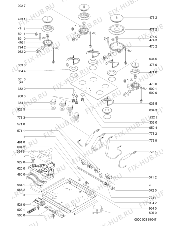 Схема №1 AKR 301/NB/S/01 с изображением Модуль (плата управления) для электропечи Whirlpool 481221478299