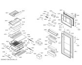 Схема №1 KDN46AW22 KDN с изображением Крышка для холодильника Bosch 00708202
