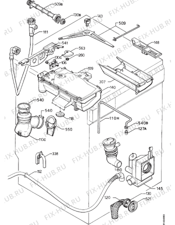 Взрыв-схема стиральной машины Zanker LVDUO1402 - Схема узла Hydraulic System 272