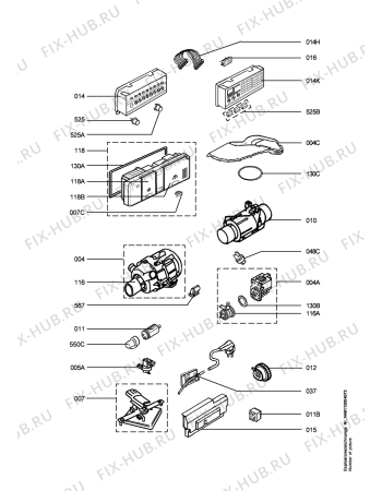 Взрыв-схема посудомоечной машины Arthur Martin ASF2770 - Схема узла Electrical equipment 268