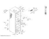 Схема №1 KGN39XL41 с изображением Панель управления для холодильной камеры Bosch 11001794