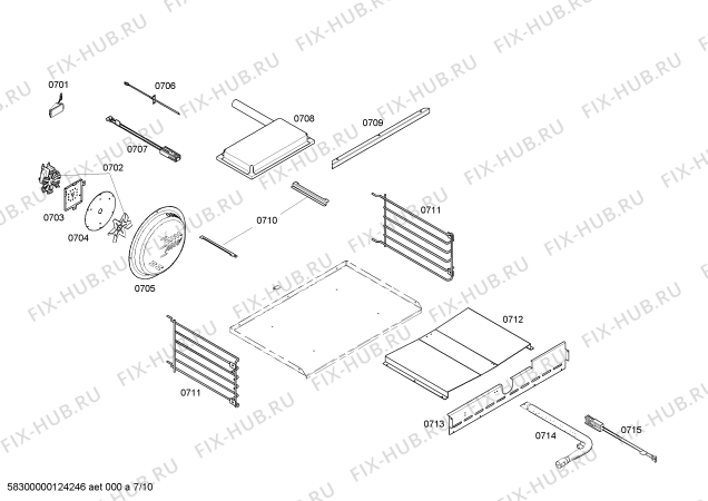 Схема №1 PRL304EH с изображением Соединительный кабель для плиты (духовки) Bosch 00643507