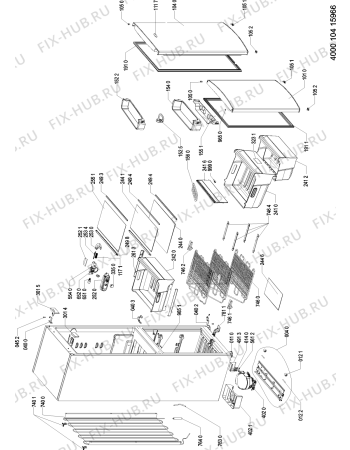 Схема №1 TGA331 NF/EG/IS с изображением Дверь для холодильника Whirlpool 480132102817