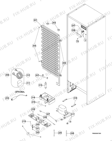 Взрыв-схема холодильника Zanussi ZRT333FX - Схема узла Section 4