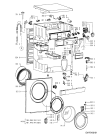 Схема №1 AWV 488 с изображением Обшивка для стиральной машины Whirlpool 481245212495