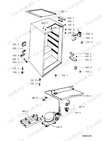 Схема №1 ARG 755 WRT05CBDWM с изображением Проводка для холодильника Whirlpool 481219808005