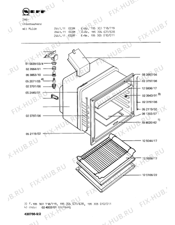 Схема №1 1321445101 2441/111ECSM с изображением Противень для духового шкафа Bosch 00024284