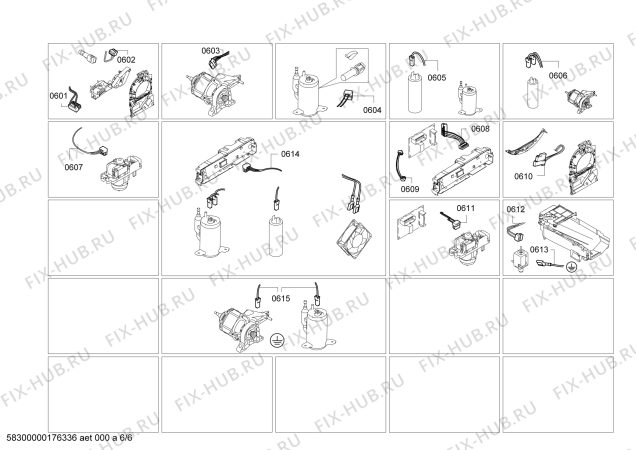 Взрыв-схема сушильной машины Bosch WTW84361CH EcoAvantixx 7 selfCleaning Condenser - Схема узла 06