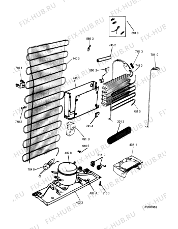 Схема №1 ARG 753 WBM 41 с изображением Рамка для холодильника Whirlpool 481241848493