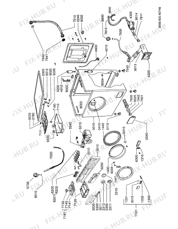 Схема №1 LF 455 TX с изображением Тумблер для стиральной машины Whirlpool 481990310115