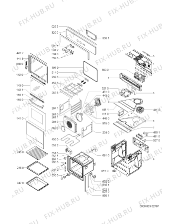 Схема №1 BLZV 4000/A IN с изображением Клавиша для электропечи Whirlpool 481241278916