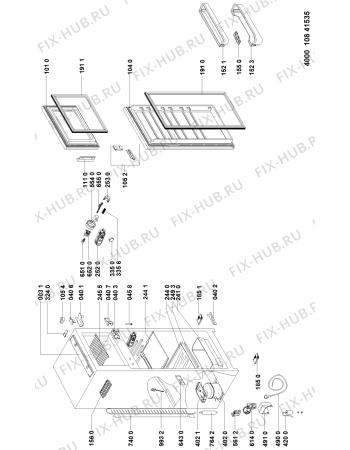 Схема №1 KG 332 A++WS с изображением Компрессор для холодильной камеры Whirlpool 481010496803