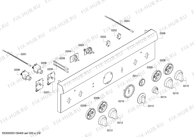 Схема №1 PRL304EH с изображением Кабель для духового шкафа Bosch 00646668