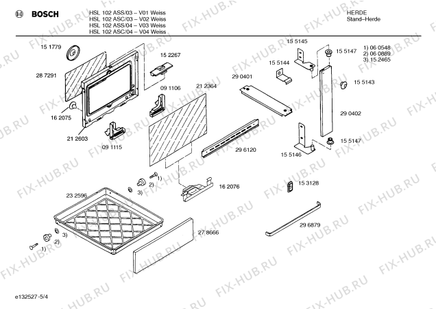 Схема №1 HSN102ASC с изображением Варочная панель для плиты (духовки) Bosch 00095511