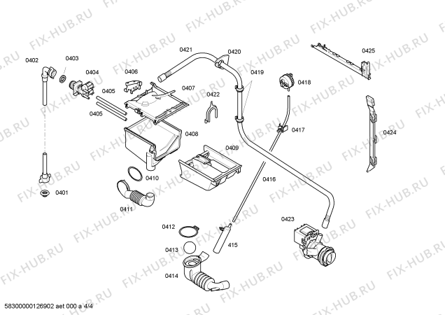 Схема №2 WM12A260FF с изображением Панель управления для стиралки Siemens 00448662