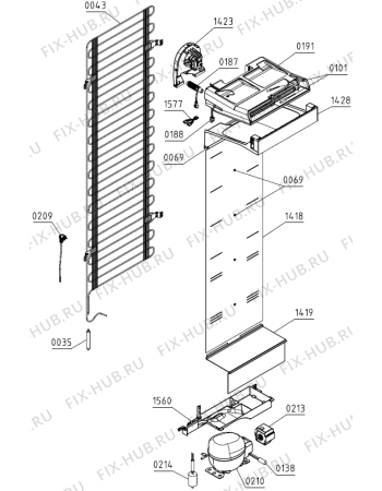 Взрыв-схема холодильника Gorenje FNI4181E1(730973, ZOFI2428RBD) - Схема узла 04