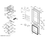 Схема №1 KGS36Z26 с изображением Дверь для холодильной камеры Bosch 00249553