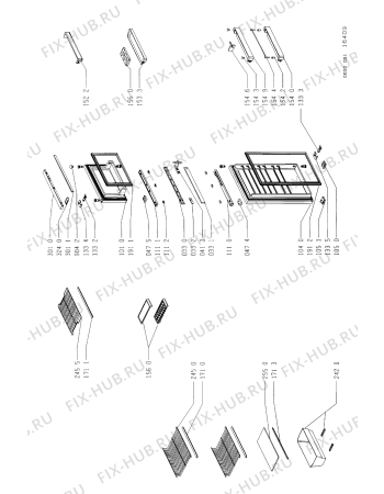 Схема №1 ARB 548/G/R с изображением Ящичек для холодильной камеры Whirlpool 481941879431